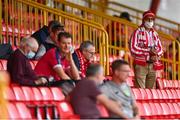 18 August 2020; Sligo Rovers supporters look on during the SSE Airtricity League Premier Division match between Sligo Rovers and Waterford at The Showgrounds in Sligo. Photo by Harry Murphy/Sportsfile