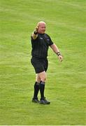 16 August 2020; Referee Enda McFeely during the Donegal County Senior Football Championship Round 1 match between Kilcar and Glenswilly at Towney Park in Kilcar, Donegal. Photo by Seb Daly/Sportsfile