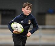 19 August 2020; Jamie Dee, age 12, in action during the Bank of Ireland Leinster Rugby Summer Camp at Navan in Meath. Photo by Matt Browne/Sportsfile