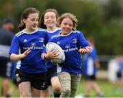 19 August 2020; Lena Beale, age 10, in action during the Bank of Ireland Leinster Rugby Summer Camp at Navan in Meath. Photo by Matt Browne/Sportsfile
