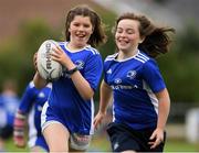 19 August 2020; Evie McDonnell, age 11, in action during the Bank of Ireland Leinster Rugby Summer Camp at Navan in Meath. Photo by Matt Browne/Sportsfile