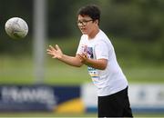 19 August 2020; Asanka Varney, age 10, in action during the Bank of Ireland Leinster Rugby Summer Camp at Navan in Meath. Photo by Matt Browne/Sportsfile
