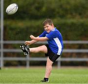 19 August 2020; Charlie Rogers, age 8, in action during the Bank of Ireland Leinster Rugby Summer Camp at Navan in Meath. Photo by Matt Browne/Sportsfile
