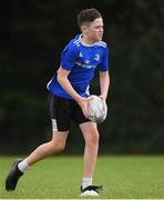 20 August 2020; Evan Quirk, age 12, in action during the Bank of Ireland Leinster Rugby Summer Camp at Greystones in Wicklow. Photo by Matt Browne/Sportsfile