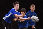 20 August 2020; Evan Quirk, age 12, in action during the Bank of Ireland Leinster Rugby Summer Camp at Greystones in Wicklow. Photo by Matt Browne/Sportsfile