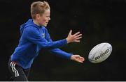 20 August 2020; Billy Brownlie, age 11, in action during the Bank of Ireland Leinster Rugby Summer Camp at Greystones in Wicklow. Photo by Matt Browne/Sportsfile