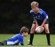 20 August 2020; Leo Murphy, age 12, in action during the Bank of Ireland Leinster Rugby Summer Camp at Greystones in Wicklow. Photo by Matt Browne/Sportsfile