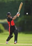 20 August 2020; Cormac McLoughlin-Gavin of Munster Reds plays a shot during the 2020 Test Triangle Inter-Provincial Series match between Leinster Lightning and Munster Reds at Pembroke Cricket Club in Dublin. Photo by Seb Daly/Sportsfile