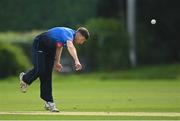20 August 2020; Peter Chase of Leinster Lightning bowls a delivery during the 2020 Test Triangle Inter-Provincial Series match between Leinster Lightning and Munster Reds at Pembroke Cricket Club in Dublin. Photo by Seb Daly/Sportsfile