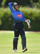 20 August 2020; Lorcan Tucker of Leinster Lightning reacts during the 2020 Test Triangle Inter-Provincial Series match between Leinster Lightning and Munster Reds at Pembroke Cricket Club in Dublin. Photo by Seb Daly/Sportsfile