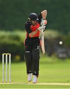 20 August 2020; Cormac McLoughlin-Gavin of Munster Reds plays a shot during the 2020 Test Triangle Inter-Provincial Series match between Leinster Lightning and Munster Reds at Pembroke Cricket Club in Dublin. Photo by Seb Daly/Sportsfile