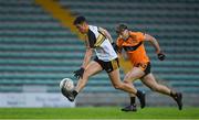 21 August 2020; Tony Brosnan of Dr Crokes in action against Paul O’Sullivan of Austin Stacks during the Kerry County Senior Football Championship Round 1 match between Dr Crokes and Austin Stacks at Austin Stack Park in Tralee, Kerry. Photo by Brendan Moran/Sportsfile