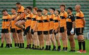 21 August 2020; Kieran Donaghy of Austin Stacks and his team-mates stand for Amhrán na bhFiann prior to the Kerry County Senior Football Championship Round 1 match between Dr Crokes and Austin Stacks at Austin Stack Park in Tralee, Kerry. Photo by Brendan Moran/Sportsfile