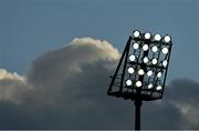 21 August 2020; The evening sky and floodlights are seen during the Kerry County Senior Football Championship Round 1 match between Dr Crokes and Austin Stacks at Austin Stack Park in Tralee, Kerry. Photo by Brendan Moran/Sportsfile