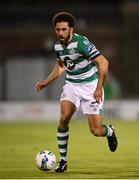 21 August 2020; Roberto Lopes of Shamrock Rovers during the SSE Airtricity League Premier Division match between Shamrock Rovers and Shelbourne at Tallaght Stadium in Dublin. Photo by Stephen McCarthy/Sportsfile