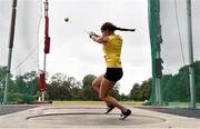 22 August 2020; Nicola Tuthill of Bandon AC, Cork, on her way to winning the Women's Hammer during Day One of the Irish Life Health National Senior and U23 Athletics Championships at Morton Stadium in Santry, Dublin. Photo by Sam Barnes/Sportsfile