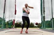 22 August 2020; Ciara Sheehy of Emerald AC, Limerick, on her way to finishing second in the Women's Hammer during Day One of the Irish Life Health National Senior and U23 Athletics Championships at Morton Stadium in Santry, Dublin. Photo by Sam Barnes/Sportsfile
