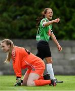 22 August 2020; Áine O’Gorman of Peamount United celebrates after scoring her side's third goal during the Women's National League match between Bohemians and Peamount United at Oscar Traynor Centre in Dublin. Photo by Ramsey Cardy/Sportsfile