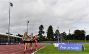 22 August 2020; Niamh O'Mahony of An Ríocht AC, Kerry, leads the field whilst competing in the Junior Women's 5000m during Day One of the Irish Life Health National Senior and U23 Athletics Championships at Morton Stadium in Santry, Dublin. Photo by Sam Barnes/Sportsfile