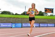 22 August 2020; Michelle Finn of Leevale AC, Cork, on her way to winning the Women's 5000m during Day One of the Irish Life Health National Senior and U23 Athletics Championships at Morton Stadium in Santry, Dublin. Photo by Sam Barnes/Sportsfile