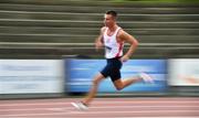 22 August 2020; Christopher O'Donnell of North Sligo AC, centre, competing in the Men's 400m heats during Day One of the Irish Life Health National Senior and U23 Athletics Championships at Morton Stadium in Santry, Dublin. Photo by Sam Barnes/Sportsfile