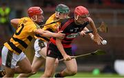 22 August 2020; Billy O'Keeffe of Ballygunner in action against Shane Heaphy and Carthach Daly of Lismore during the Waterford County Senior Hurling Championship Semi-Final match between Ballygunner and Lismore at Fraher Field in Dungarvan, Waterford. Photo by Matt Browne/Sportsfile