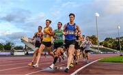 22 August 2020; Cian McPhillips of Longford AC leads the field whilst competing in the Men's 1500m heats during Day One of the Irish Life Health National Senior and U23 Athletics Championships at Morton Stadium in Santry, Dublin. Photo by Sam Barnes/Sportsfile