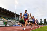 22 August 2020; Andrew Coscoran of Star of the Sea AC, Meath, 663, leads the field whilst competing in the Men's 1500m heats during Day One of the Irish Life Health National Senior and U23 Athletics Championships at Morton Stadium in Santry, Dublin. Photo by Sam Barnes/Sportsfile