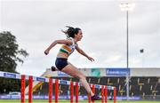 22 August 2020; Nessa Millet of St. Abbans AC, Laois, competing in the Women's 400m Hurdles heats during Day One of the Irish Life Health National Senior and U23 Athletics Championships at Morton Stadium in Santry, Dublin. Photo by Sam Barnes/Sportsfile