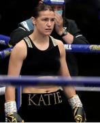 22 August 2020; Katie Taylor prior to her Undisputed Lightweight Titles fight against Delfine Persoon at Brentwood in Essex, England. Photo by Mark Robinson / Matchroom Boxing via Sportsfile