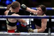 22 August 2020; Katie Taylor, right, in action against Delfine Persoon during their Undisputed Lightweight Titles fight at Brentwood in Essex, England. Photo by Mark Robinson / Matchroom Boxing via Sportsfile