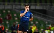 22 August 2020; Jordan Larmour of Leinster during the Guinness PRO14 Round 14 match between Leinster and Munster at the Aviva Stadium in Dublin. Photo by David Fitzgerald/Sportsfile