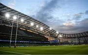 22 August 2020; A general view of the stadium during the Guinness PRO14 Round 14 match between Leinster and Munster at the Aviva Stadium in Dublin. Photo by David Fitzgerald/Sportsfile