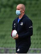 22 August 2020; Leinster senior coach Stuart Lancaster ahead of the Guinness PRO14 Round 14 match between Leinster and Munster at the Aviva Stadium in Dublin. Photo by Ramsey Cardy/Sportsfile