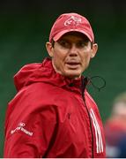 22 August 2020; Munster senior coach Stephen Larkham ahead of the Guinness PRO14 Round 14 match between Leinster and Munster at the Aviva Stadium in Dublin. Photo by Ramsey Cardy/Sportsfile