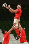 22 August 2020; Billy Holland of Munster during the Guinness PRO14 Round 14 match between Leinster and Munster at the Aviva Stadium in Dublin. Photo by Stephen McCarthy/Sportsfile