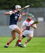 23 August 2020; Jake Malone of Cuala in action against Ciarán Kellett of St Brigid's during the Dublin County Senior A Hurling Championship Quarter-Final match between St Brigid's and Cuala at Parnell Park in Dublin. Photo by Piaras Ó Mídheach/Sportsfile