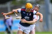 23 August 2020; Cian O'Callaghan of Cuala in action against Cian O'Sullivan of St Brigid's during the Dublin County Senior A Hurling Championship Quarter-Final match between St Brigid's and Cuala at Parnell Park in Dublin. Photo by Piaras Ó Mídheach/Sportsfile