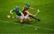 23 August 2020; Eoghan Nolan of Shelmaliers in action against Brendan Travers of Naomh Éanna during the Wexford County Senior Hurling Championship Final match between Shelmaliers and Naomh Éanna at Chadwicks Wexford Park in Wexford. Photo by David Fitzgerald/Sportsfile