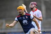 23 August 2020; Diarmuid O'Floinn of Cuala celebrates scoring his side's first goal during the Dublin County Senior A Hurling Championship Quarter-Final match between St Brigid's and Cuala at Parnell Park in Dublin. Photo by Piaras Ó Mídheach/Sportsfile