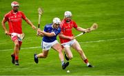 23 August 2020; Evan McGrath of Mount Sion in action against Paddy Flynn of Passage during the Waterford County Senior Hurling Championship Semi-Final match between Mount Sion and Passage at Walsh Park in Waterford. Photo by Eóin Noonan/Sportsfile