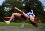 23 August 2020; Sommer Lecky of Finn Valley AC, Donegal, on her way to winning the Women's High Jump during Day Two of the Irish Life Health National Senior and U23 Athletics Championships at Morton Stadium in Santry, Dublin. Photo by Sam Barnes/Sportsfile