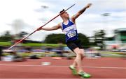 23 August 2020; Dylan Kearns of Finn Valley AC, Donegal, competing in the Men's Javelin during Day Two of the Irish Life Health National Senior and U23 Athletics Championships at Morton Stadium in Santry, Dublin. Photo by Sam Barnes/Sportsfile