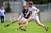 23 August 2020; David Treacy of Cuala in action against Mark Kavanagh of St Brigid's during the Dublin County Senior A Hurling Championship Quarter-Final match between St Brigid's and Cuala at Parnell Park in Dublin. Photo by Piaras Ó Mídheach/Sportsfile