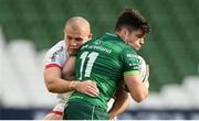23 August 2020; Alex Wootton of Connacht is tackled by Jacob Stockdale of Ulster during the Guinness PRO14 Round 14 match between Connacht and Ulster at Aviva Stadium in Dublin. Photo by Stephen McCarthy/Sportsfile