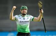 23 August 2020; Johnny McCaffrey of Lucan Sarsfields celebrates after the Dublin County Senior A Hurling Championship Quarter-Final match between Kilmacud Crokes and Lucan Sarsfields at Parnell Park in Dublin. Photo by Piaras Ó Mídheach/Sportsfile