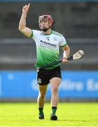 23 August 2020; Ben Coffey of Lucan Sarsfields celebrates a score during the Dublin County Senior A Hurling Championship Quarter-Final match between Kilmacud Crokes and Lucan Sarsfields at Parnell Park in Dublin. Photo by Piaras Ó Mídheach/Sportsfile