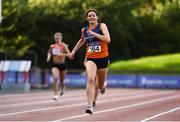 23 August 2020; Grainne Moynihan of West Muskerry AC, Cork, on her way to finishing second in the Women's 400m during Day Two of the Irish Life Health National Senior and U23 Athletics Championships at Morton Stadium in Santry, Dublin. Photo by Sam Barnes/Sportsfile