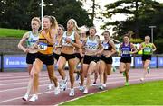 23 August 2020; Michelle Finn of Leevale AC, Cork, leads the field whilst competing in the Women's 1500m during Day Two of the Irish Life Health National Senior and U23 Athletics Championships at Morton Stadium in Santry, Dublin. Photo by Sam Barnes/Sportsfile