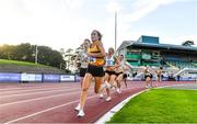 23 August 2020; Michelle Finn of Leevale AC, Cork, leads the field whilst competing in the Women's 1500m during Day Two of the Irish Life Health National Senior and U23 Athletics Championships at Morton Stadium in Santry, Dublin. Photo by Sam Barnes/Sportsfile